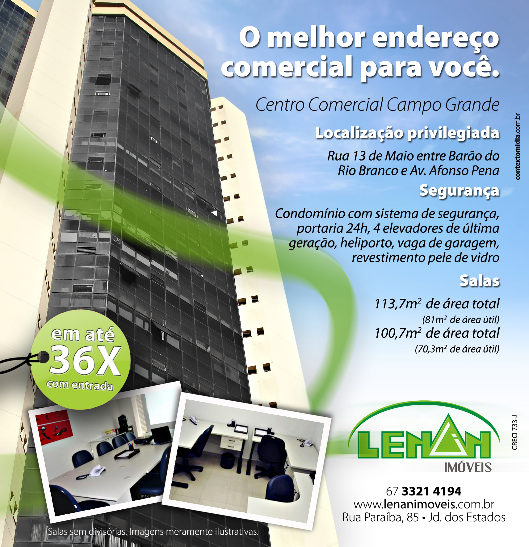 Lenan Im veis An ncio Jornal Centro Comercial Contexto M dia 
